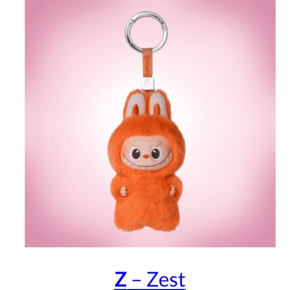 Pin for love Z plush pendant Labubu new drop August 28th V4